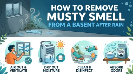 How to Remove Musty Smell From a Basement After Rain