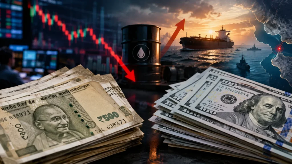 Why Is the Indian Rupee Falling Against the Dollar - USD vs INR exchange rate concept