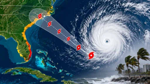 Hurricane Polo path today showing live forecast track and storm radar