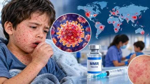 Measles symptoms and global outbreak map in 2026