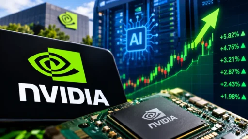 Nvidia Stock trending today illustration